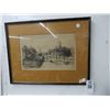 Image 1 : Framed Vintage London Sketch - 16 X 18