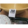 Image 2 : Mill Motif Ink Tray, Porcelain Lidded Bowls, Palm Cutboard, Glazed Bowl