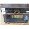 Image 2 : Dresser Top Vanity Mirror, Tall Ship Décor, Silverware Holder, Vintage Clock Radio