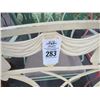 Image 2 : Vintage Padded Iron Patio Chairs - Set of 4