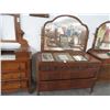 Image 1 : Mahogany 3 Over 2 Dresser w/Mirror