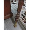 Image 3 : Brass Claw Foot Tiger Oak Spun Leg Table