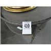 Image 2 : Metal Round w/Swan Cast Trim End Tables - Pair