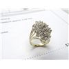 Image 2 : 14K YG Diamond Ring w/29 Round Cut Diamonds Prong Set 10.8g -