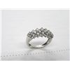 Image 2 : 14K WG Diamond Ring w/22 Round Cut Diamonds Prong Set 3.0g -
