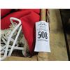 Image 2 : Floral Tablecloth, Basket w/Linens, Wooden Storage Racks