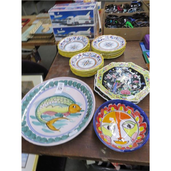 Asst. Painted Bowls, Dishes