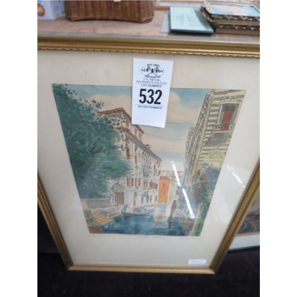 Small Framed Art 4, Lighthouse/Farm House/Country Scene/Venice