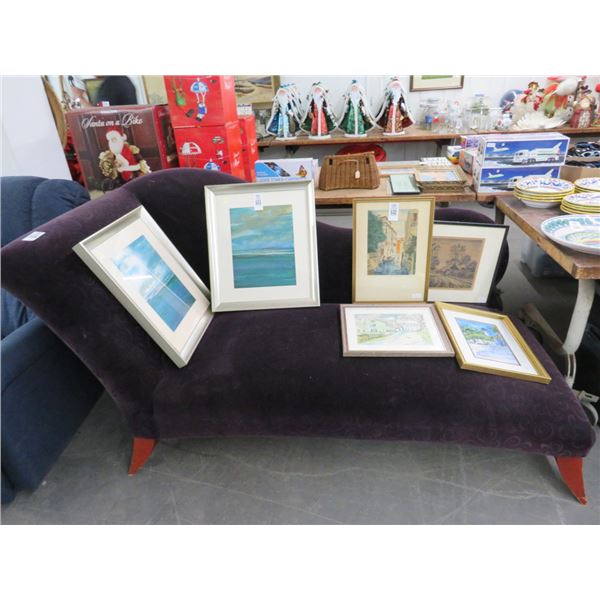 Plum Cloth Chaise