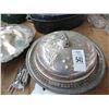 Image 2 : Wine Opener, Silverplate Dishes, Painted Vase, Enamel Bakeware