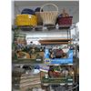 Image 1 : Baskets, Photo Frames, Asst. Home Goods On Rack