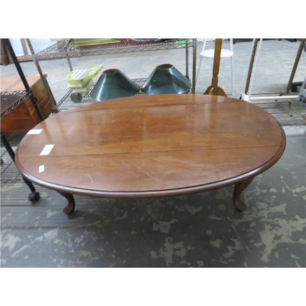 Mahogany Queen Anne Drop Leaf Coffee Table