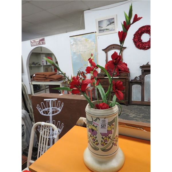 Floral Vase w/Silk Flowers