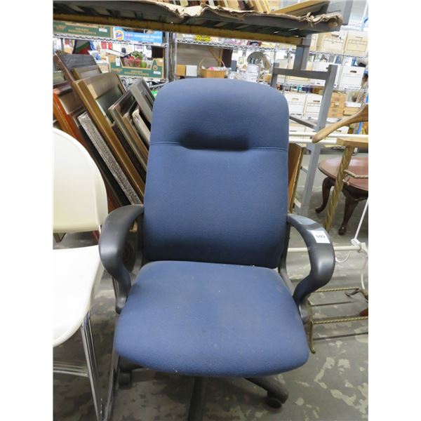 Navy Secretarial Armchair
