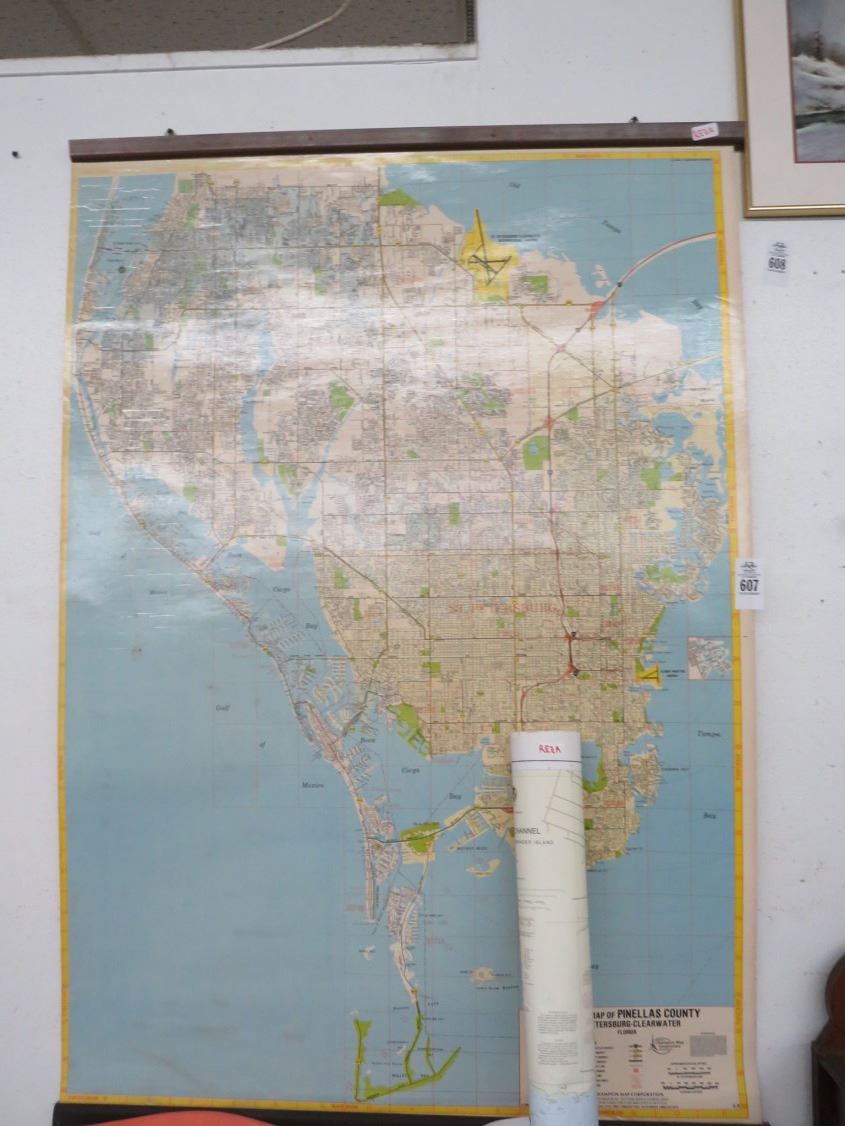 Pinellas County Wall Map and Charts Pinellas County Wall Map and Charts