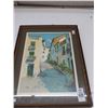 Image 1 : Framed Street Scene Wall Art - 15 X 20