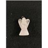 Image 1 : Genuine Natural Rose Quartz Carved Angel Pendant
