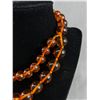 Image 2 : Root Beer Colour Beaded Choker Necklace 2 Strand 14" L