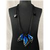 Image 2 : Designer Zsiska Butterfly Necklace with Pouch