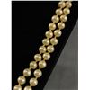 Image 2 : Art Deco 20" L Double Strand Pearl Necklace with Sterling Silver Art Deco Clasp