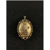 Image 2 : Vintage Vanda Gold Toned Cameo Perfume Locket Filigree Pendant