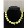 Image 1 : Vintage Green Choker Fashion Necklace 15" L