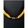 Image 3 : Vintage Caster Yellow Egg Yolk Style Necklace 25" L