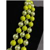 Image 3 : Vintage Made in Japan 3 Strand Multicoloured Pastel Greens Necklace