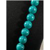 Image 2 : Classic Vintage Dark Teal Beaded Necklace 28" L