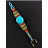 Image 1 : Turquoise Blue Colourful Bright Funky Festival Macrame Bracelet