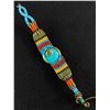 Image 2 : Turquoise Blue Colourful Bright Funky Festival Macrame Bracelet