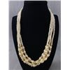 Image 1 : Vintage Multistrand Faux Pearl Beaded Necklace