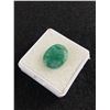Image 2 : Huge Natural Emerald Oval-Cut  9.565 ct Brazil- Coo- ( Minor Oiling)