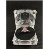 Image 1 : Lovely New! Genuine Charoite Adjustible Size Ring in Acrylic Case