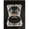 Image 1 : Beautiful Genuine Garnet Adjustable Size Ladies Ring in Acrylic Case
