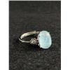 Image 2 : New! Stunning Genuine Aquamarine Adjustible Size Ring in Acrylic Case