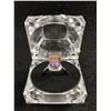 Image 1 : Lovely New! Genuine Charoite Adjustible Size Ring in Acrylic Case
