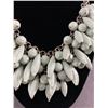 Image 2 : Vintage Seafoam Beaded Choker Necklace 16" L