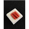 Image 2 : Natural Coral 11.665 ct Round Baguette Cut- High Luster