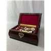 Image 1 : Jewelry Box with Vintage and Costume Jewelry