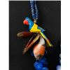 Image 2 : A Nice Vintage Jimmy Buffet Margaritaville Parrot Head Necklace. Hand Painted Wood