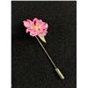 Image 2 : Beautiful Rose Brooch and Pink Floral Sterling Silver Pin