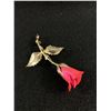 Image 3 : Beautiful Rose Brooch and Pink Floral Sterling Silver Pin