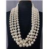 Image 1 : Vintage Multi Strand Faux Pearl Necklace.