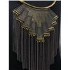 Image 2 : Fashionable Gold and Black Tone Necklace