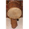 Image 5 : APOCALYPTO MAYAN DRUM WITH BASE HAND CARVED WOOD AND LEATHER