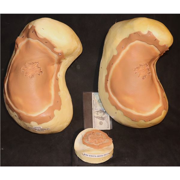 ZZ ARMY OF THE DEAD SCOTT WARD DAVE BAUTISTA ZOMBIE BITE SILICONE APPLIANCE LOT OF 3