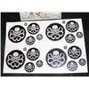 Image 1 : CAPTAIN AMERICA THE AVENGERS HYDRA FULL SHEET OF STICKERS SUPER HERO