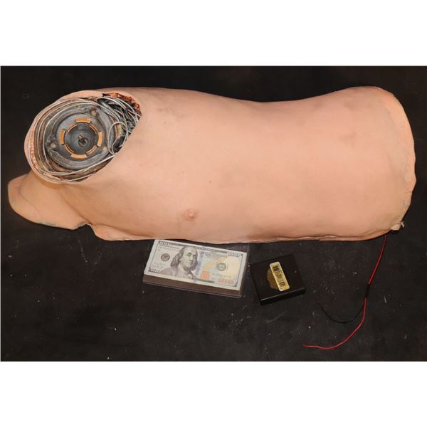 CYBORG CHEST TORSO SHOWING MECHANICS & LIGHTS UP