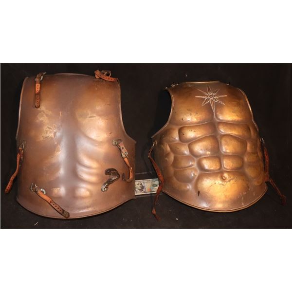 ZZ GREEK ROMAN ARMOR CHEST AND BACK WITH LEATHER STRAPS B